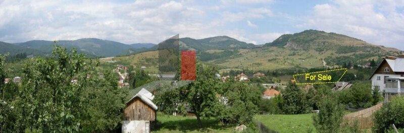 Rucar, teren intravilan 3214 mp, cu deschidere 56 m in DN73.